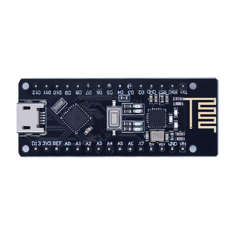 Nano-placa Micro USB V3.0 para Arduino, tarjeta Micro USB para Arduino, con NRF24l01 +, 2,4G, inalámbrica, oro de inmersión, ATmega328P QFN32 5V 16M CH340