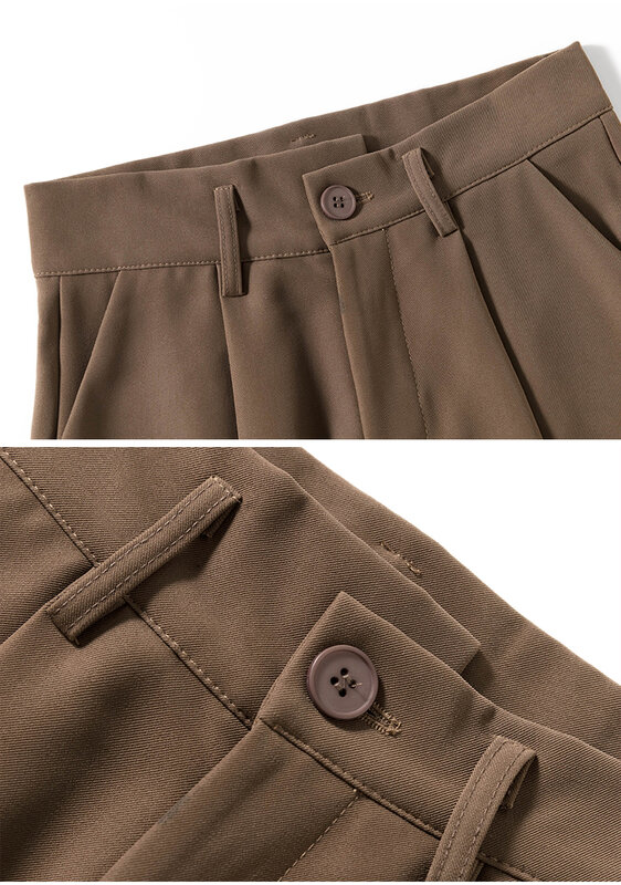 Pantalones de moda para mujer, trajes informales de cintura alta, ajustados, Harlan, con cintura de nueve puntos, Harajuku, 107E