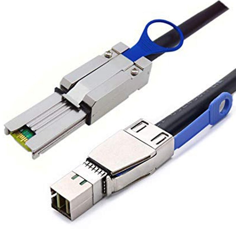 MOOL zewnętrzny Mini SAS HD SFF-8644 na Mini SAS SFF-8088 hybrydowy kabel 1M 3,3 stopy