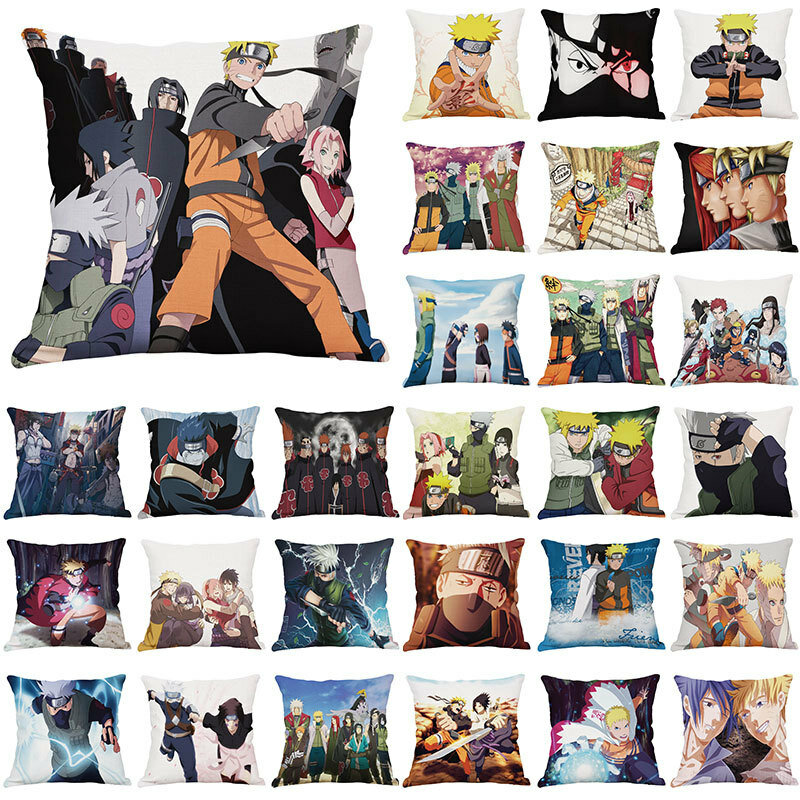 45*45Cm Anime Naruto In Áo Gối Nằm Kakashi Sasuke Lót Trẻ Em Trang Trí Phòng Ngủ Gối Nhà Sofa Bộ Nệm Hơi Ô Tô có
