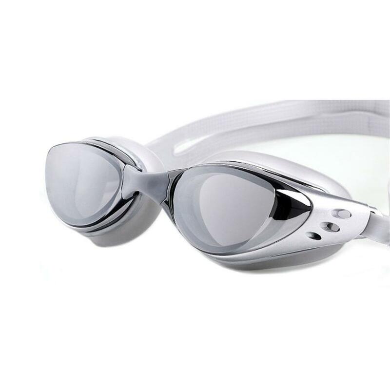 Мужские Регулируемые очки для плавания с гальваническим покрытием, водонепроницаемые противотуманные Нескользящие плавательные очки, мод...