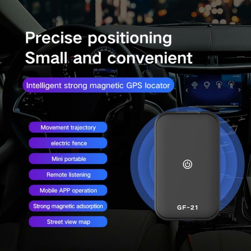 Rastreador GPS GF21, grabación WIFI, seguimiento en tiempo Real, compatible con tarjeta TF, 8/16GB, localizador, adsorción, Mini aplicación para coche, rastreador antipérdida
