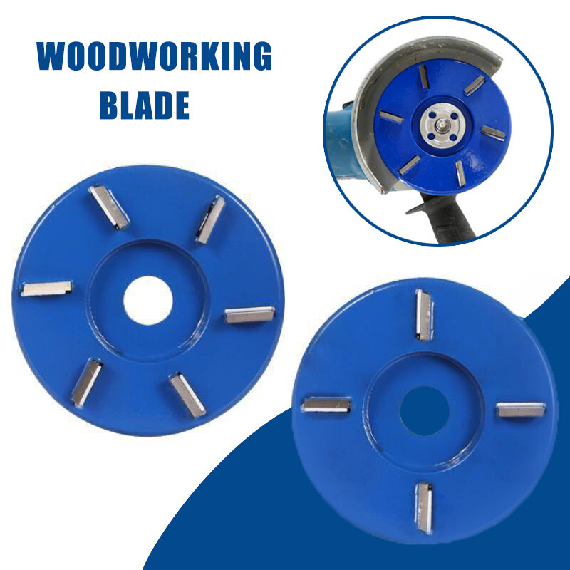 90mm Diameter 16mm Bore Six Teeth Woodworking Turbo Tea Tray Digging Wood Carving Disc Tool Milling Cutter