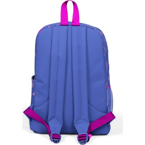 Школьная сумка кораллового цвета с 3 отделениями и рисунком Фламинго лаванды