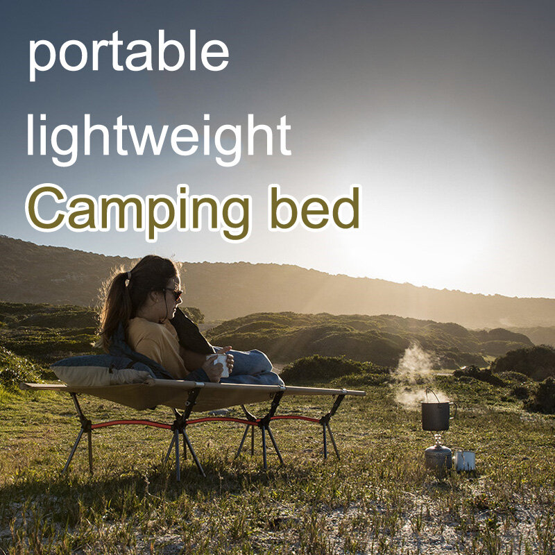 Lit d'extérieur ultraléger et pliable de 190x65x38cm, lit de camping, sieste, bureau, pique-nique, lit simple, nouveauté