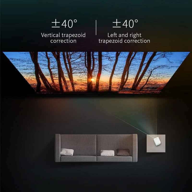 Xiaomi – Mini projecteur Portable Wanbo T2 MAX, 1080P, LED, WIFI, Full HD, 4K, 250ANSI, 1920x1080P, pour la maison, Version internationale