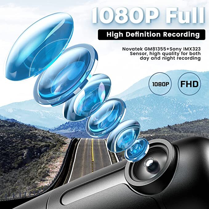 Blueskysea B1W Dash กล้อง Dvr Full HD 1080P Dash Cam 360องศาหมุนโหมดที่จอดรถ IMX323แผงหน้าปัดรถยนต์ Recorder