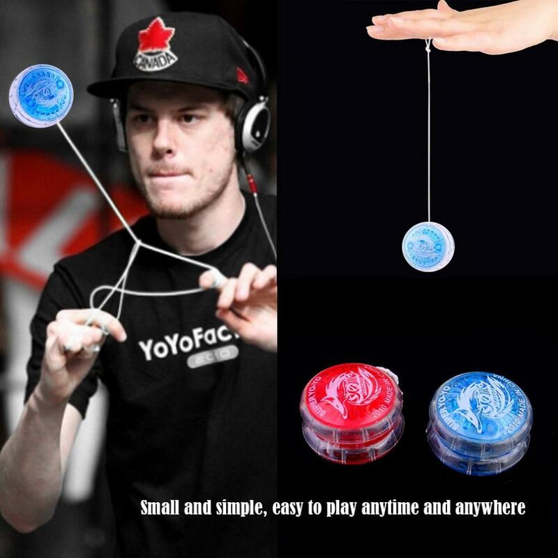 Yo-yo créatif avec lumière LED pour enfants, jouets classiques, jeux pour enfants, pratique professionnelle du jonglage, AmPuebleShow, cadeau pour enfants
