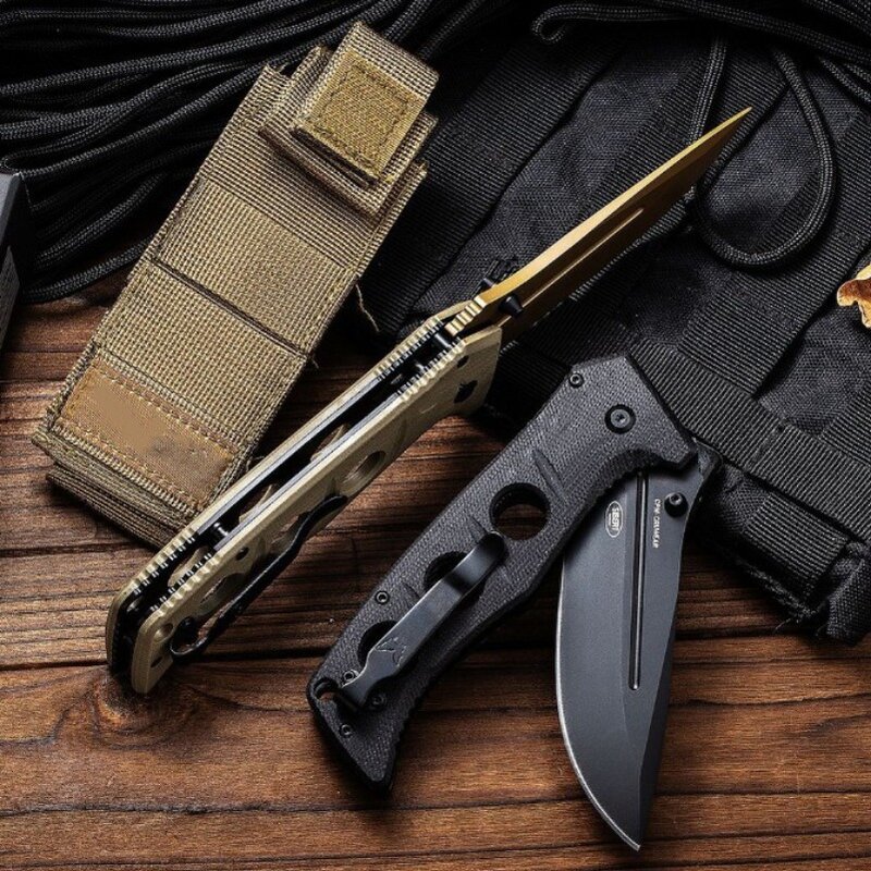 BENCHMADE-cuchillo plegable 275 para exteriores, navaja de bolsillo táctica, portátil, supervivencia, seguridad, caza