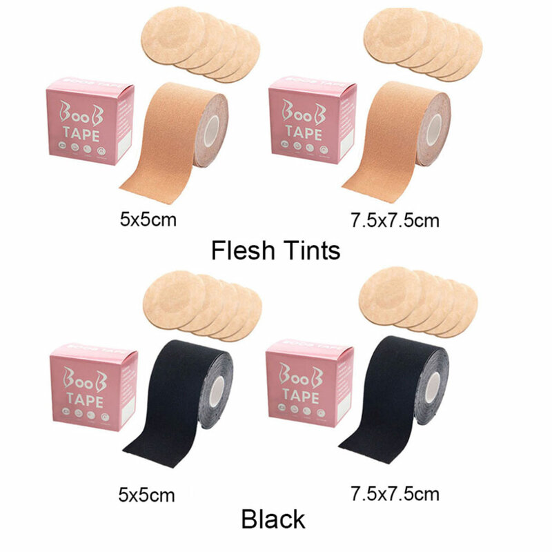 Rollo de cinta cubrepezones para mujer, push up, cinta invisible, adhesivo, sexy, bralette, 1 unidad