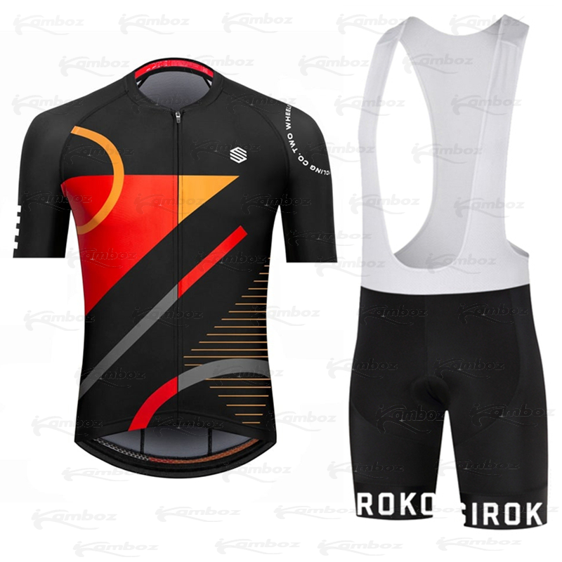 2022 nova siroko equipe conjuntos de camisa de ciclismo verão bicicleta manga curta dos homens roupas de bicicleta wear bib shorts respirável 20d almofada ciclismo