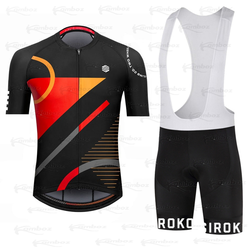 2022 NEW SIROKO Team Cycling Jersey Sets Summer Bike Short Sleeve Men Bike Clothes Wear Bib Shorts Breathable 20D Pad Ciclismo