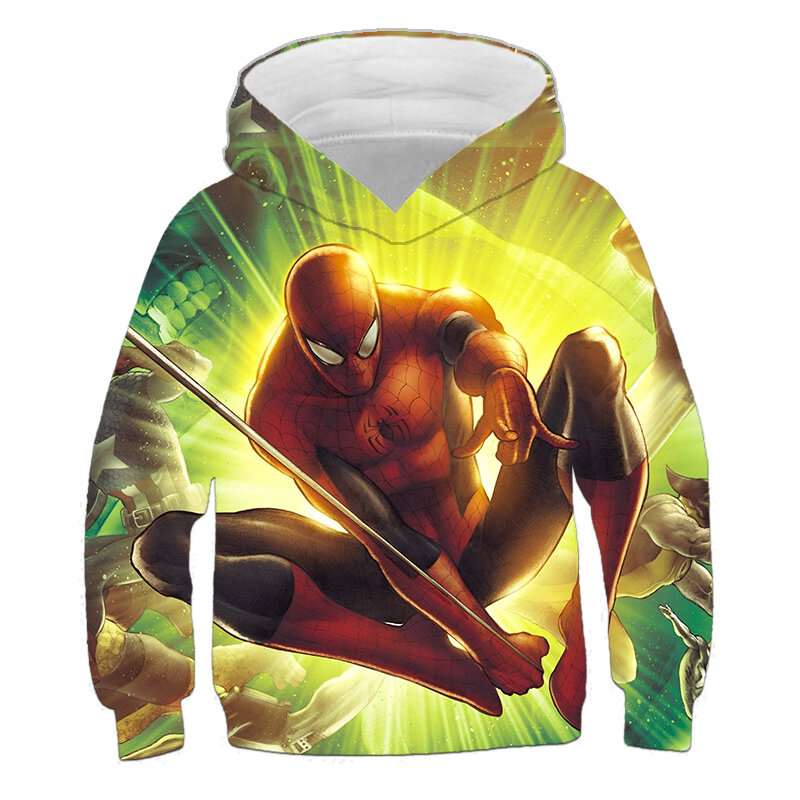 Marvel Serie Superheld Spiderman Hulk Hoodies 3-14 Ys Jongens Sweatshirts Jongens Truien Kinderen Sweater Kids Jongens Meisjes Kleding