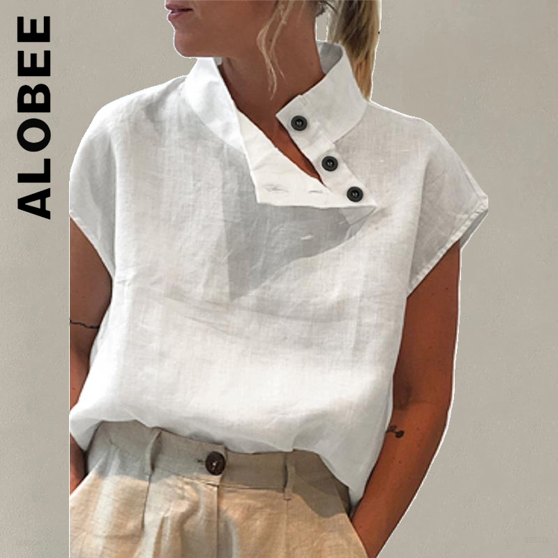Блузка Alobee Женская модная вечерняя, Мягкий Топ в стиле Харадзюку, Однотонная рубашка, пикантный Дамский Топ
