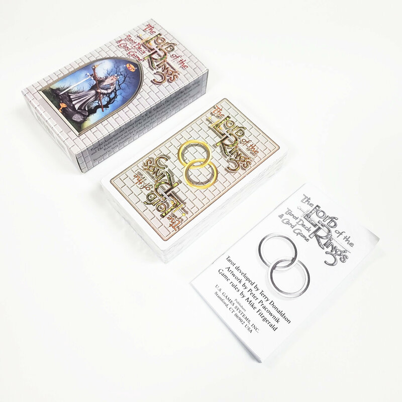 Venda quente inglês cartões 12x7 cm senhor do ringstarot para amigos da família leisurr engraçado interessante jogo de tabuleiro de festa 80-baralho de cartas