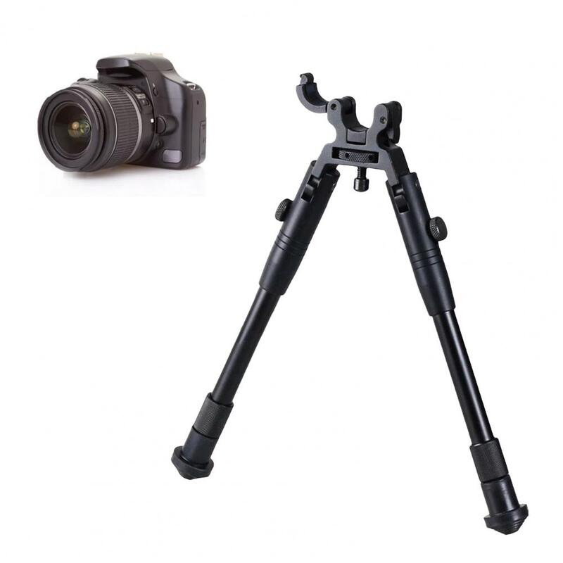 ปลอดภัยกล้องวงเล็บยาวอายุการใช้งานกล้องขาตั้งที่มีประโยชน์รอบหัวกล้อง Bipod Non-Slip
