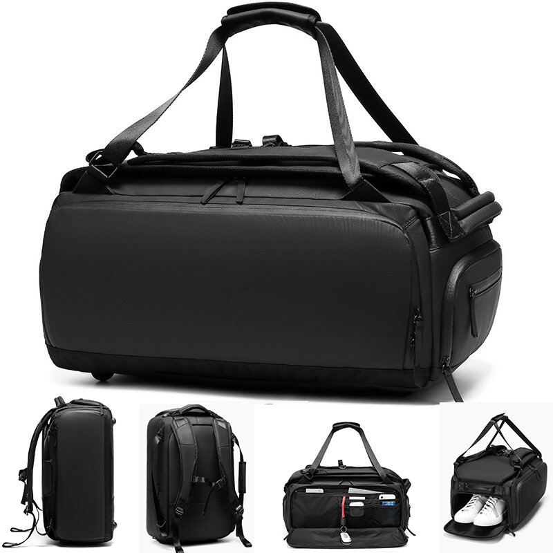 Men Multifunctional Dry and Wet Separation Sports Fitness Bag Outdoor Travel Tote Shoulder Sling Bag Business Backpack for Male