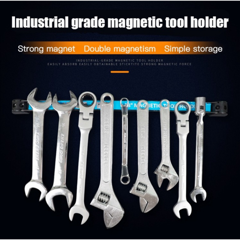 18 polegada ferramentas de ferragem de armazenamento tira magnética ferramenta rack magnética forte ferramenta magnética rack ferramenta de armazenamento rack