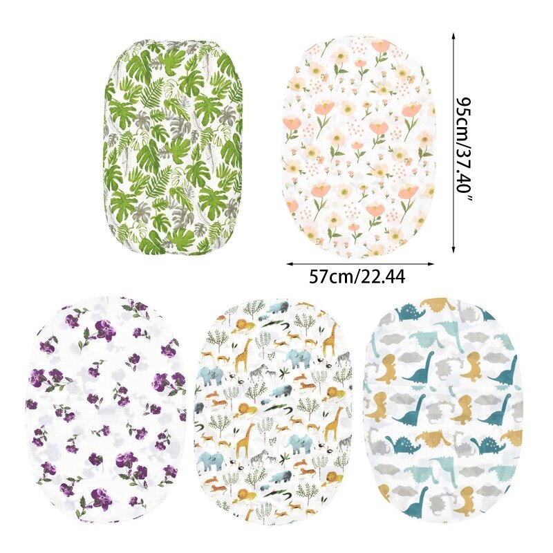 Lounger Cover Ultra-Soft Infant Removable Lounger Pillow Case Floral Comfortable Skin Friendly Cover Nursery Room Supply