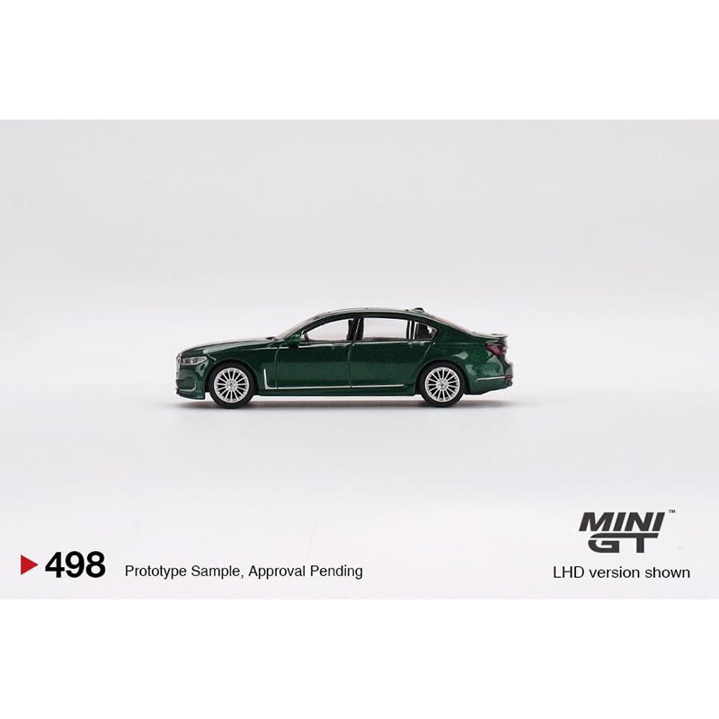 MINI GT 1:64 B7 XDrive Alpina verde metálico fundido a presión Diorama Car Model Collection Miniature Carros Toys 498 en Stock