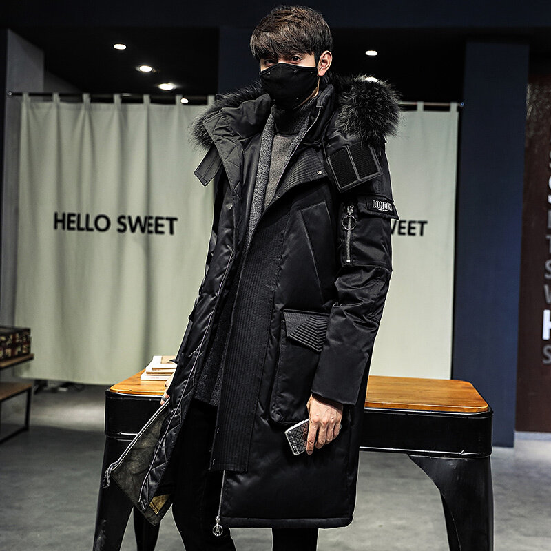 두껍고 따뜻한 남성 겨울 다운 재킷, 남성 패션 의류 확장 섹션 다운 재킷, 남성 따뜻한 파카, 2023 신상