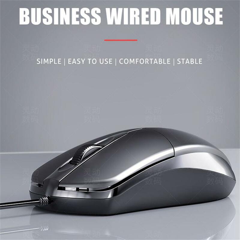 Professional Office Usb Optical Wired Gaming Mouse Ultra Slim Silent Ergonomic Design Computer Laptops Notebook Mouse Accessory