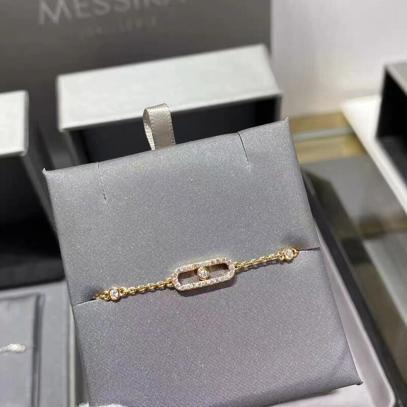 High End Merek Perancis 100% 925 Perak Murni Kalung Fashion Wanita Berlian Dilepas Perhiasan Mewah Hadiah Natal