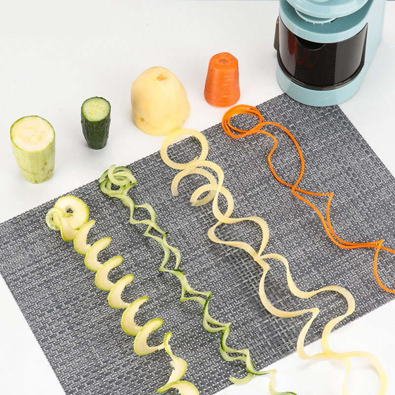 Multi-fonction manuel végétarien Spiralizer légumes trancheuse légumes pâtes fabricant Mandoline trancheuse pour faible teneur en glucides paléo sans Gluten
