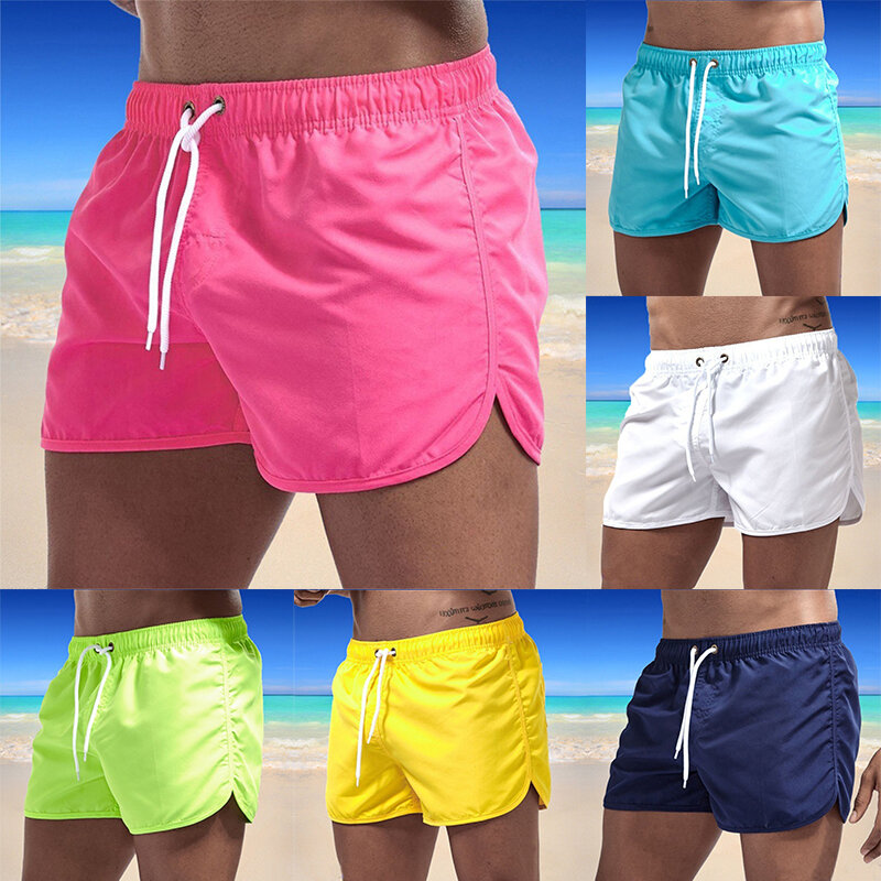 2021 الصيف ملابس سباحة رجالي السراويل العلامة التجارية بحر مثير السباحة Trunks الرجال ملابس السباحة منخفضة الخصر تنفس الشاطئ ارتداء تصفح
