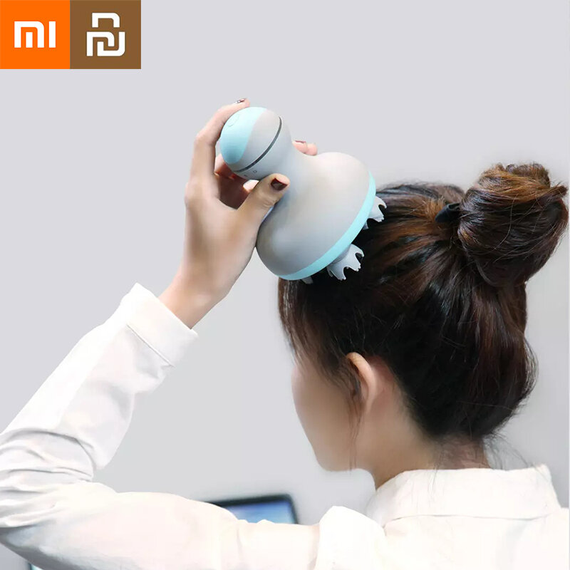 Xiaomi Youpin หัวนวด Kneading Head เปียกและแห้งผมไฟฟ้า Scalp Massager Body มของขวัญ
