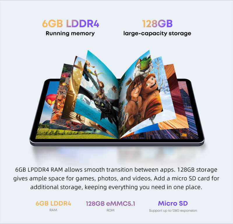 Versione globale P80 Tablet Android 2.5K display Ultra chiaro Tablette 64GB/128GB/256GB ROM Tablet Android 10 5G Tablet PC di rete