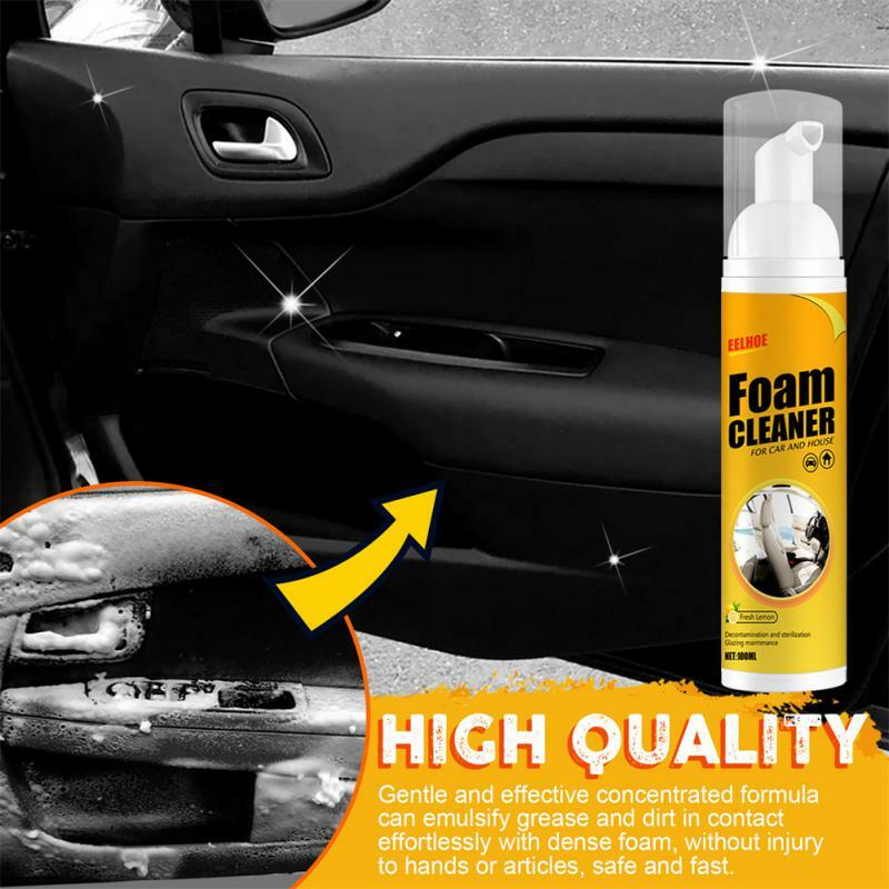 1 Stuks Seat Cleaner Foam Hoofd Auto Cleaner Multifunctionele Schuimreiniger Levert Auto Interieur Decontaminatie All-Purpose Cleaner