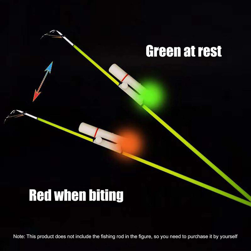 Fishing Rod Tip LED Slightly Changed Color Induction Lamp Hand Raft Pole Fishing Electronic Rod Luminous Stick Bite Alarms Light
