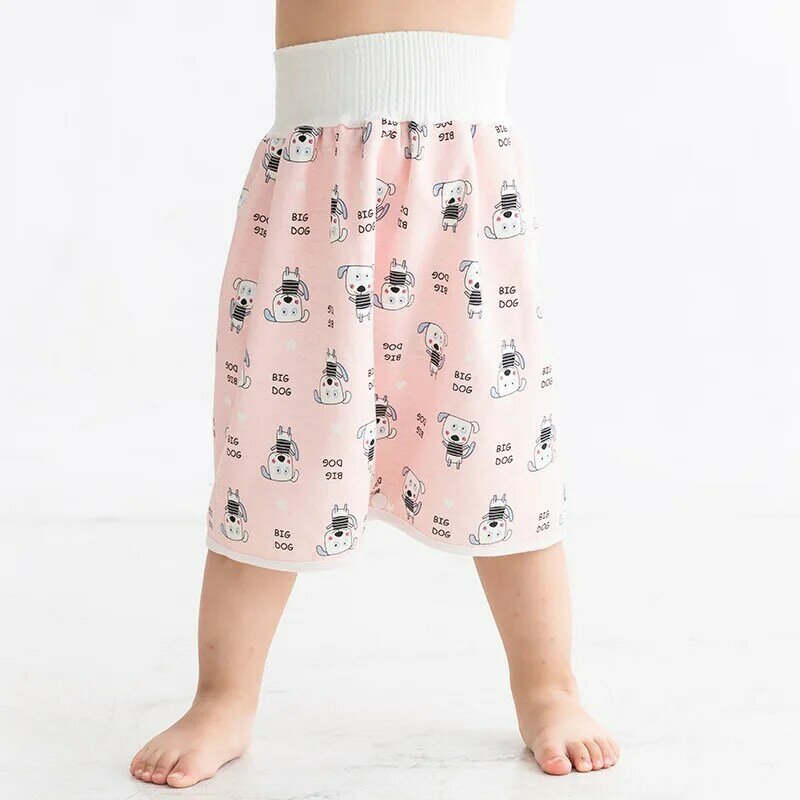 ผ้าอ้อมเด็กกันน้ำกระโปรงทารก Leak-Proof ปัสสาวะการฝึกอบรมกางเกงผ้าอ้อมเด็กผ้าอ้อมนอนไม่เต็มเต...