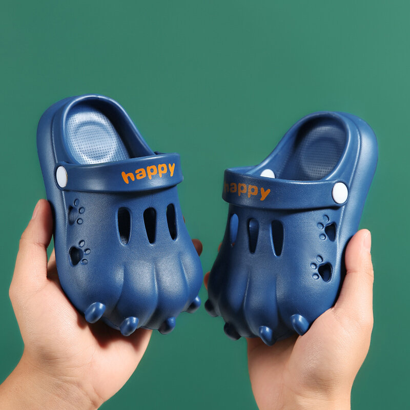 2022 sandálias de bebê luz antiderrapante tamancos bonito dinossauro crianças animais do bebê chinelos para casa respirável menino crianças menina crianças sapatos