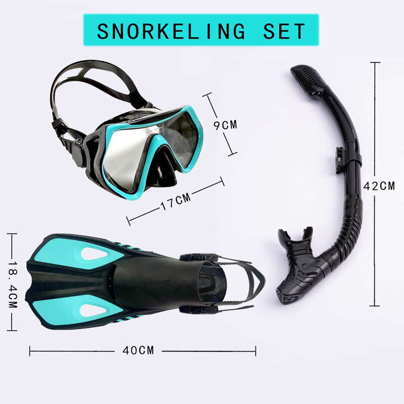 Smaco Sirip Menyelam Tangki Udara Scuba Diving Peralatan Silinder Oksigen Snorkeling Sirip Berenang Kacamata Snorkel Set Aldult