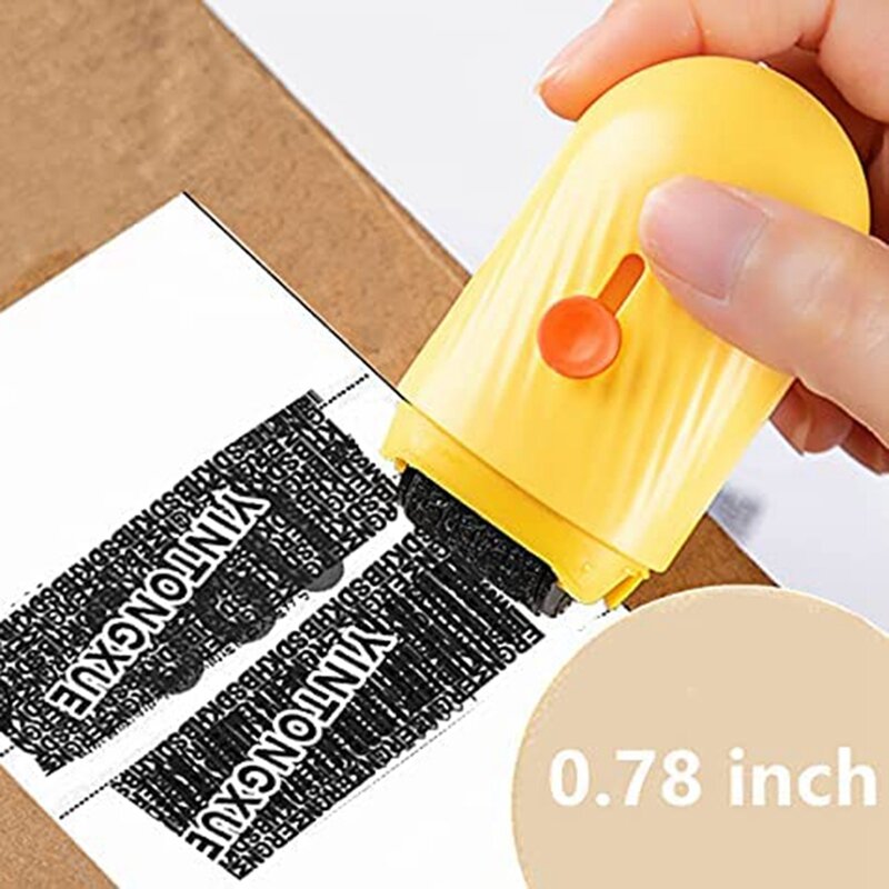 2In1 Security Stamp Roller Privacy Cover Eliminator With Cutter Opener Identity ID Information Security