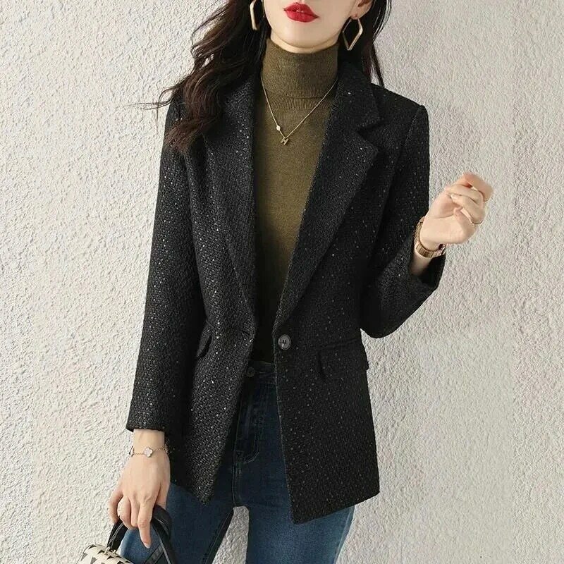 Small Suit Jacket Womens 2022 Spring Autumn Korean Fashion Loose Leisure Design Blazer 2022 New Jacket New Office Lady Outerwear
