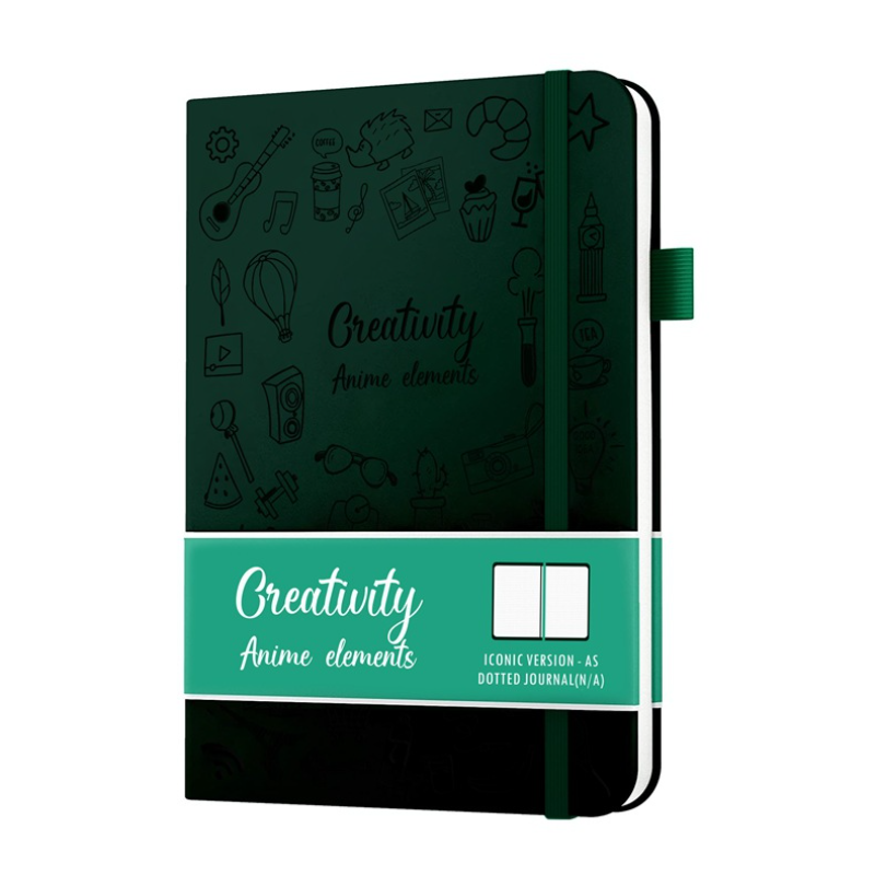دفتر الإبداع مع الشريط متعدد الألوان اختيار غطاء A5 حجم المفكرة منقط المشارب الصفحات الداخلية