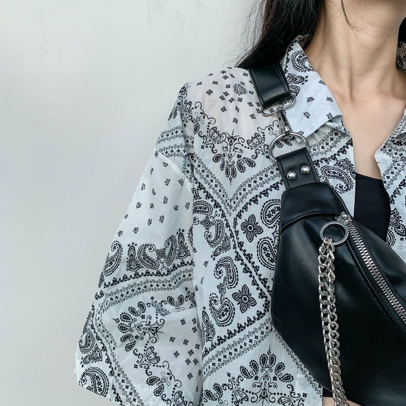عجب Bags 2022 جديد حقيبة صدر للرجال بولي Fashion موضة تصميم حقيبة صغيرة سهلة Match حقائب للنساء أسود اللون خفيفة الوزن