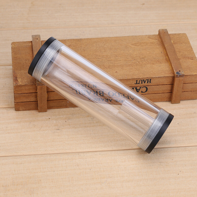 Depósito cilíndrico transparente para enfriador de agua, tanque de refrigeración de agua con rosca G1/4, 160/110mm de longitud