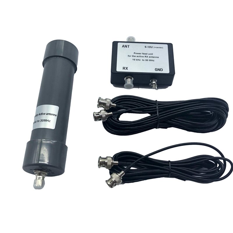 Mini antenne fouet Portable Active HF VLF, LF, VHF, RX SDR, 10KHz à 30MHz, avec câble