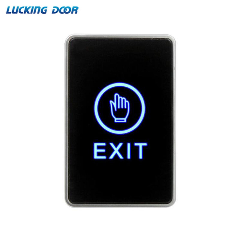 86*50mm Backlight Push Touch Exit Button Infrared Contactless Door Release Switch for access Control System With LED Indicator