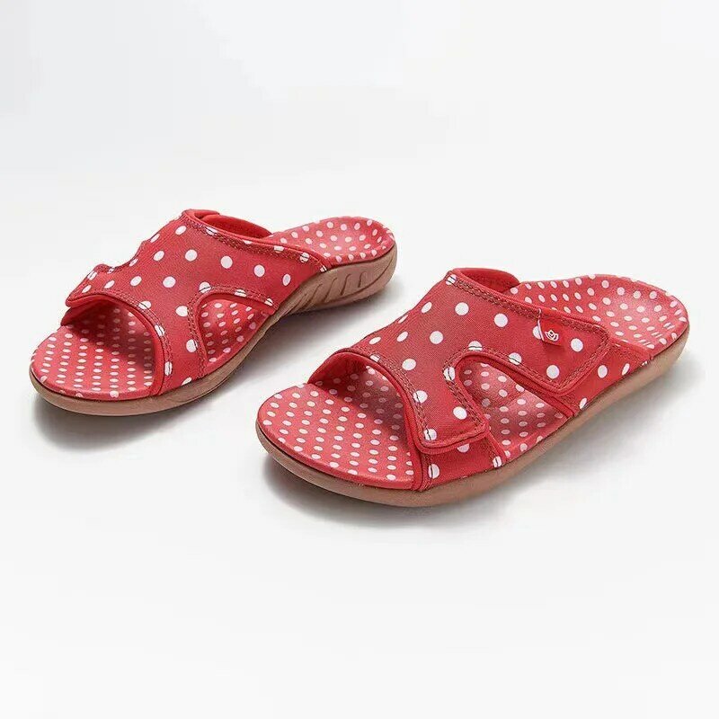 Polka Dot Women Slippers Fashion Summer Women Shoes Red Casual Platform Woman Slides Outdoor Comfortable Plus Size Beach Sandals
