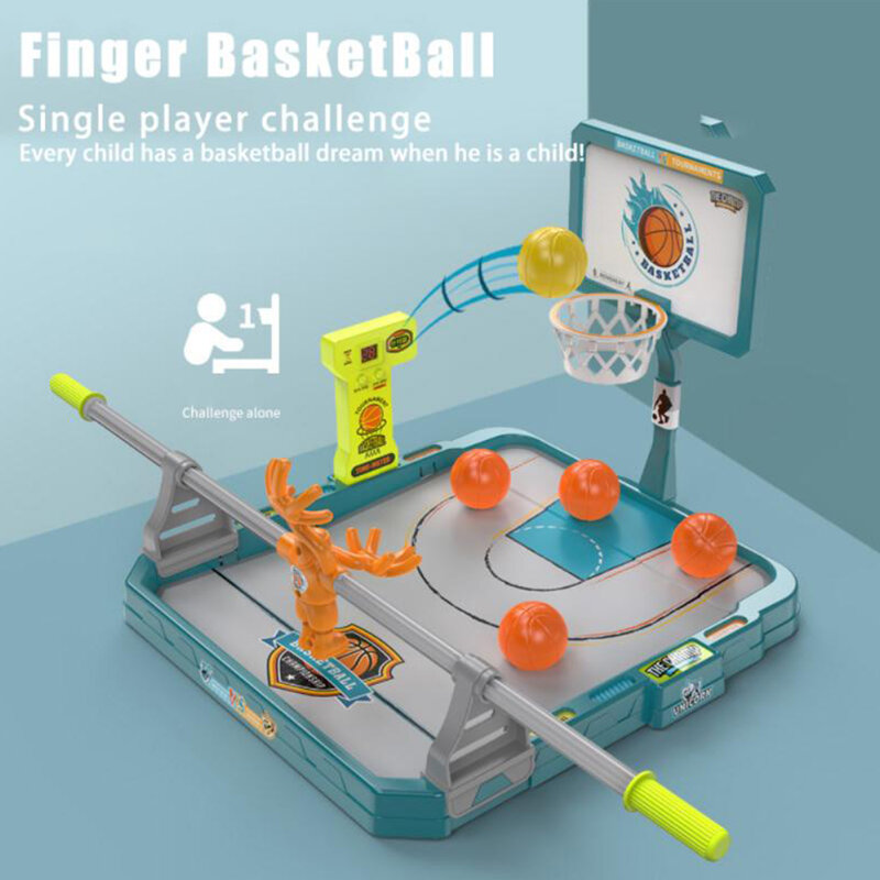 Juegos de mesa de baloncesto para niños, Mini canasta de dedo, fiesta de batalla interactiva Montessori, juguete educativo inquieto