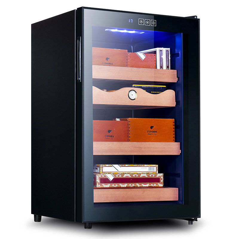Caixa de charuto elétrica do refrigerador do armário 200-500 r dos casos do humidor do charuto do refrigerador do armário dos charutos do refrigerador