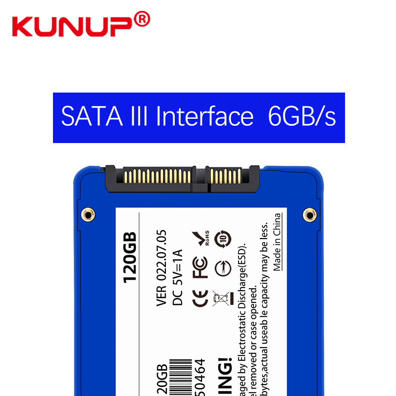 Disque dur SSD, sata 3, 120, 128 go, 256 go, 64 go, 500 go, 2.5 go, pour ordinateur portable