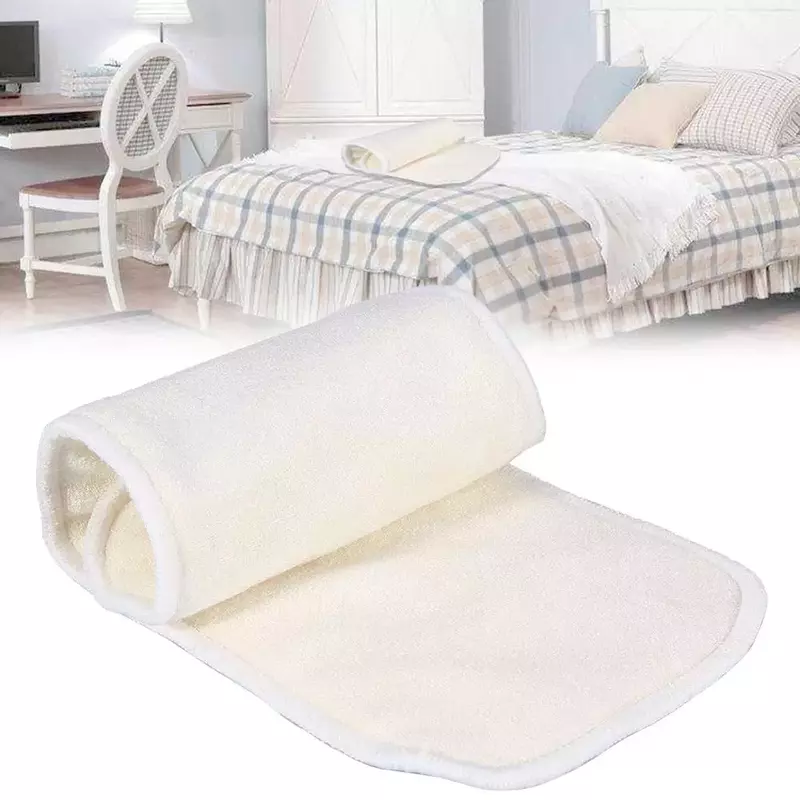 Couche-culotte réutilisable en tissu de Fiber de bambou lavable pour adulte, 4 couches Super absorbantes, 1 pièce