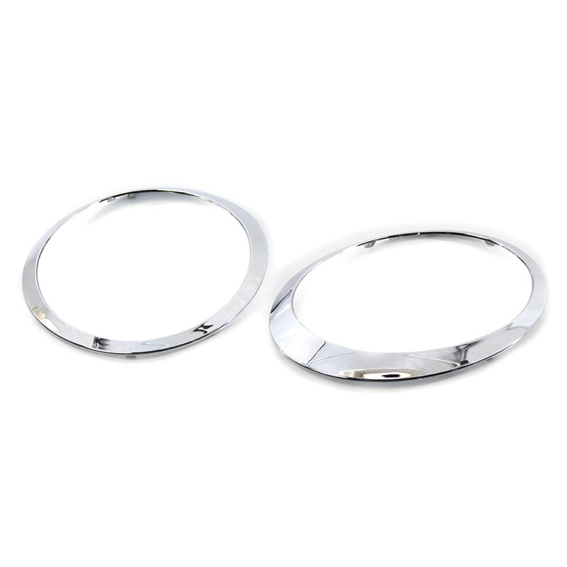 2 шт. левая/правая фара отделочное кольцо хромированная объемная Крышка для Mini Cooper R55 R56 R57 R58 2007-2015 автомобильные аксессуары 51137149905