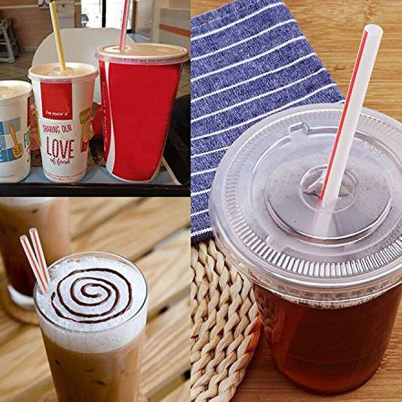 600 Buah Minum Sedotan Plastik Sekali Pakai Peralatan Makan Aksesoris Dapur Siku Sedotan Minum Panjang untuk Perlengkapan Pesta Minuman Tipis